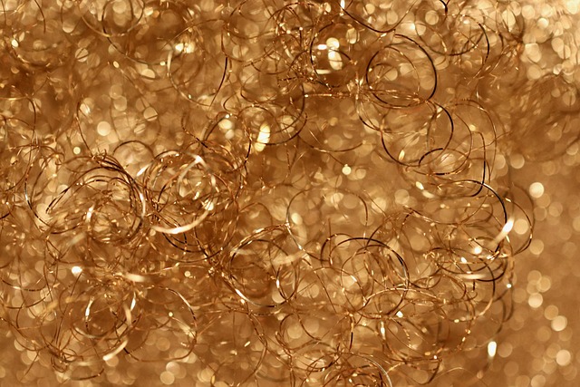 abstracte gouden lijnpatronen op donkere achtergrond premium